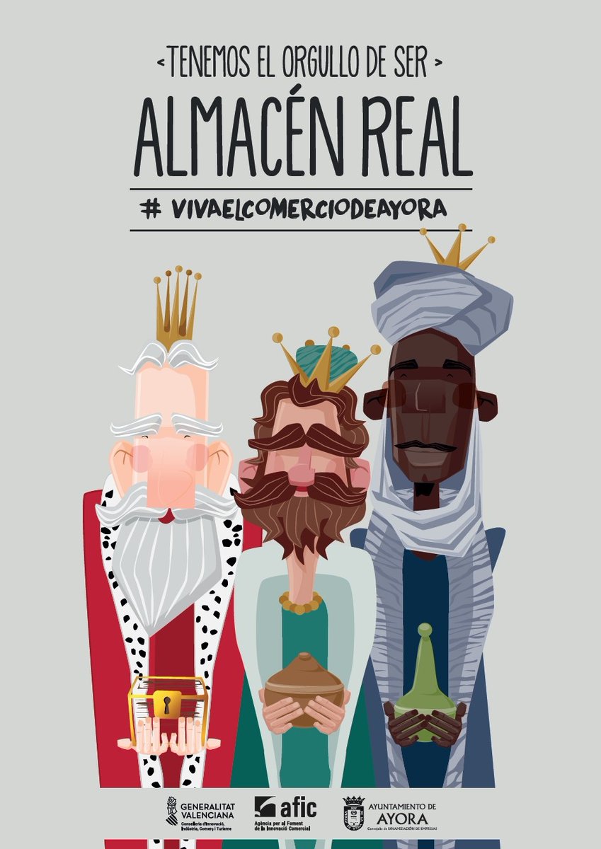 El Comercio de #Ayora ha sido elegido ¡ALMACÉN REAL!
🎁Celebra el increíble privilegio de poder hacer tus compras de Navidad en los “Almacenes Reales”. En los comercios de Ayora te sentirás como un rey o una reina cada vez que hagas una compra. 👑👑👑
#VIVAELCOMERCIODEAYORA