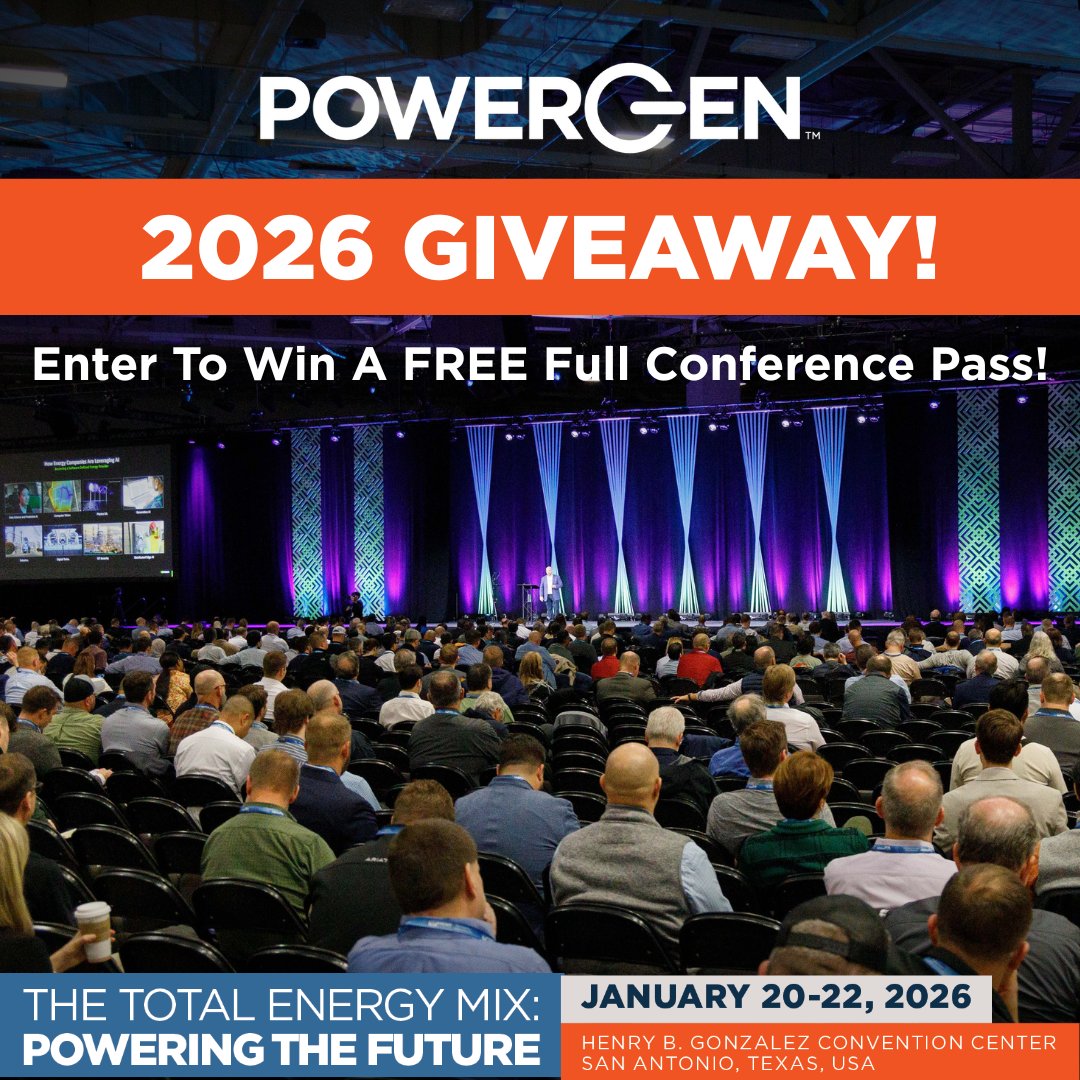 Win a FREE Full Conference Pass to POWERGEN 2026!

Ready to join the largest network of generation owners/operators, utilities, EPCs, and solution providers shaping the future of energy generation?

POWERGEN 2026 is where the industry connects to explore the total energy mix —