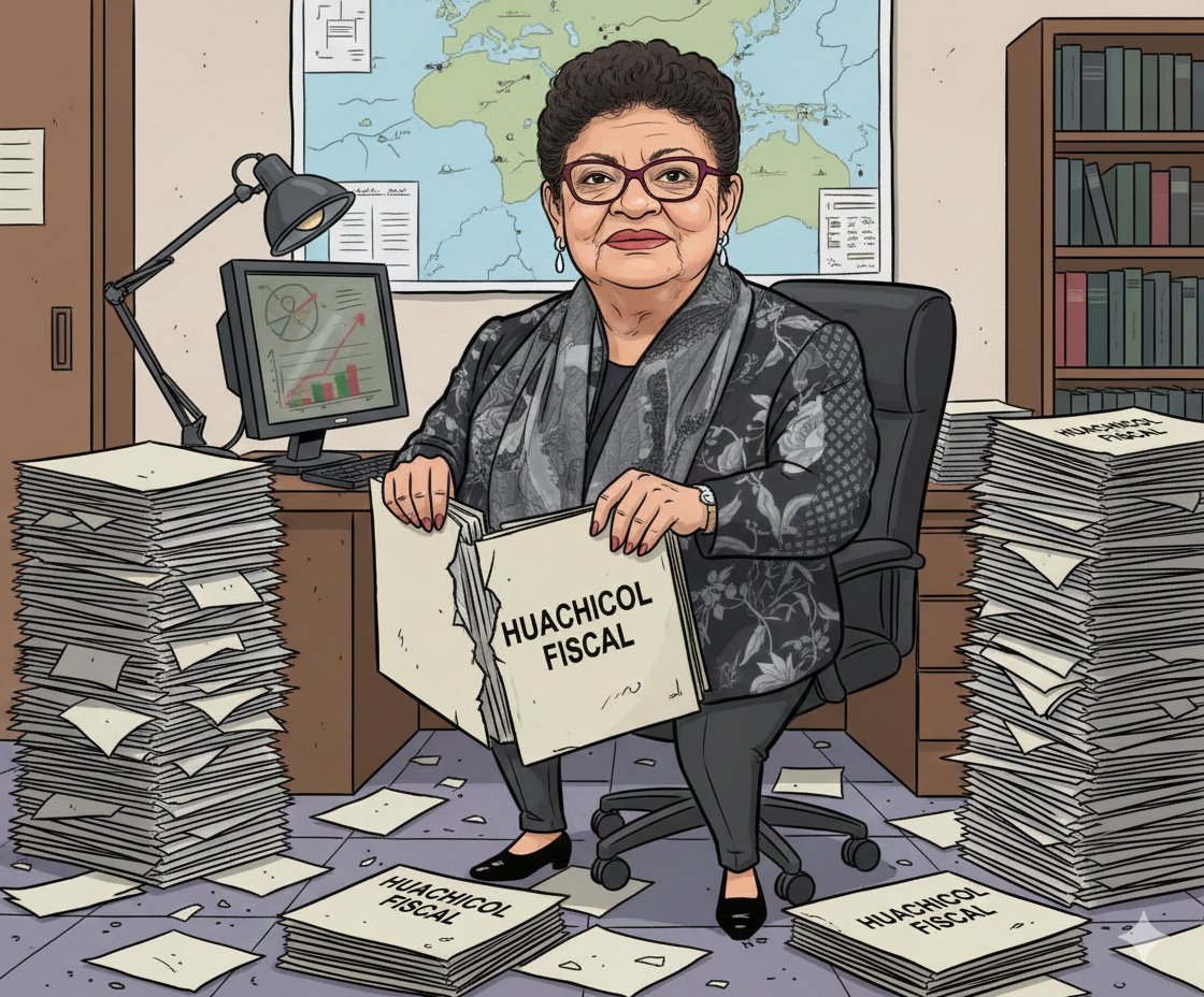 Ernestina Godoy, segundo día de trabajo...