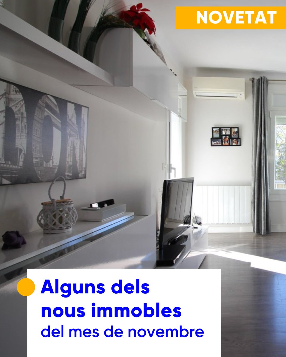 Algunes de les novetats del mes de novembre 😎

😉 Cases, pisos, terrenys, apartaments: moltes opcions, entre les quals potser hi ha la teva nova llar! Entra al nostre web, posa la referència, i mira'n tota la informació ➡ finquescompany.com