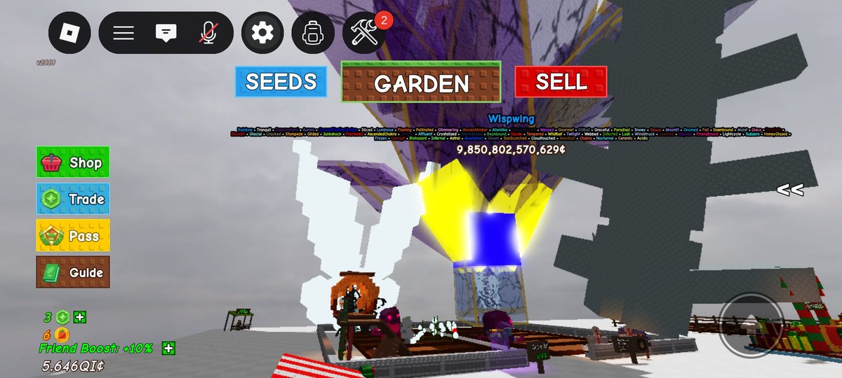 Reizor511's tweet photo. @GrowaGardenRblx FROST WING ISN'T MOVING https://t.co/QxYYnvSTHA