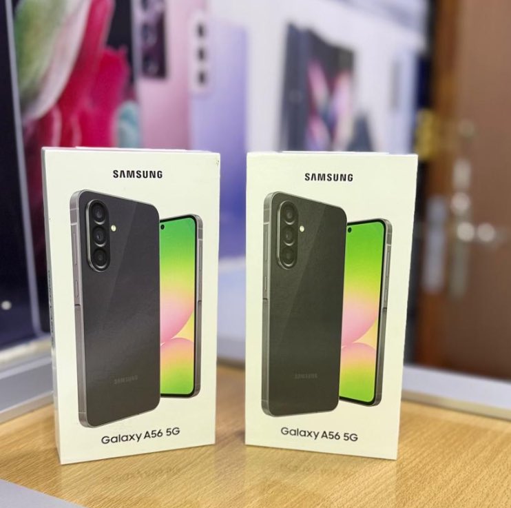 Samsung A56 5G
2yrs warranty 
Available 
Few pieces remaining 
Comes with free screen protector 
December offer
Call/whatsapp 0703674411