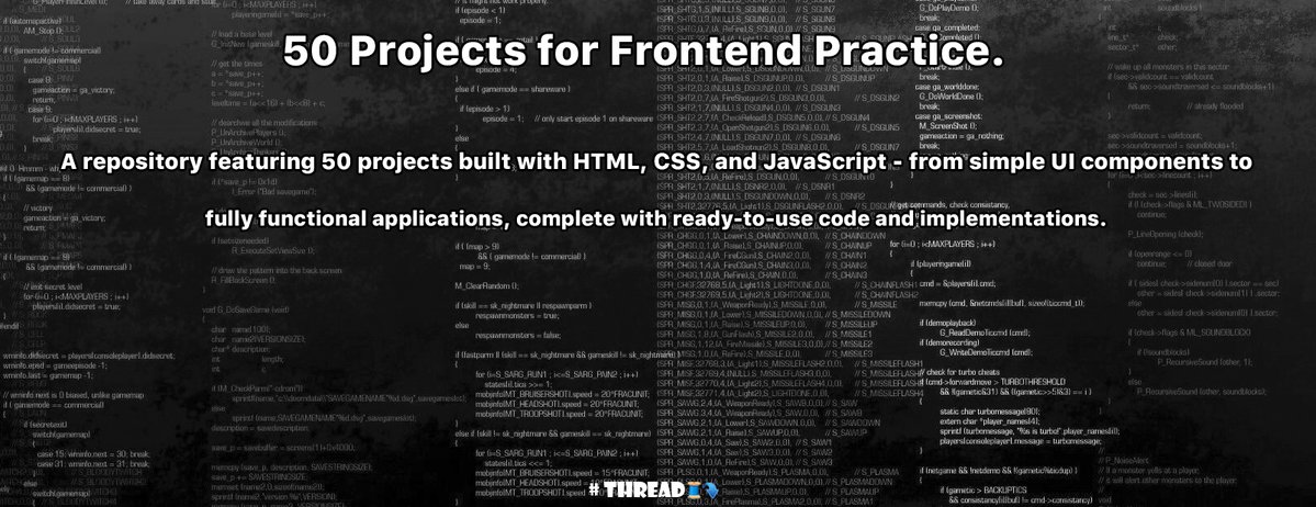 drylikov's tweet image. #𝑭𝒓𝒐𝒏𝒕𝒆𝒏𝒅𝑫𝒆𝒗𝒆𝒍𝒐𝒑𝒎𝒆𝒏𝒕 #𝑪𝒐𝒅𝒊𝒏𝒈𝑷𝒓𝒂𝒄𝒕𝒊𝒄𝒆  #𝑱𝒂𝒗𝒂𝑺𝒄𝒓𝒊𝒑𝒕𝑷𝒓𝒐𝒋𝒆𝒄𝒕𝒔 #𝑭𝒓𝒐𝒏𝒕𝒆𝒏𝒅𝑷𝒓𝒐𝒋𝒆𝒄𝒕𝒔 #𝑫𝒆𝒗𝒆𝒍𝒐𝒑𝒆𝒓𝑹𝒆𝒔𝒐𝒖𝒓𝒄𝒆𝒔

#𝒄𝒐𝒎𝒎𝒆𝒏𝒕𝒎𝒆 #𝒇𝒐𝒍𝒍𝒐𝒘𝒎𝒆 #𝒍𝒊𝒌𝒆𝒎𝒆 #𝒓𝒆𝒂𝒅𝒎𝒆

#𝒅𝒓𝒚𝒍𝒊𝒌𝒐𝒗