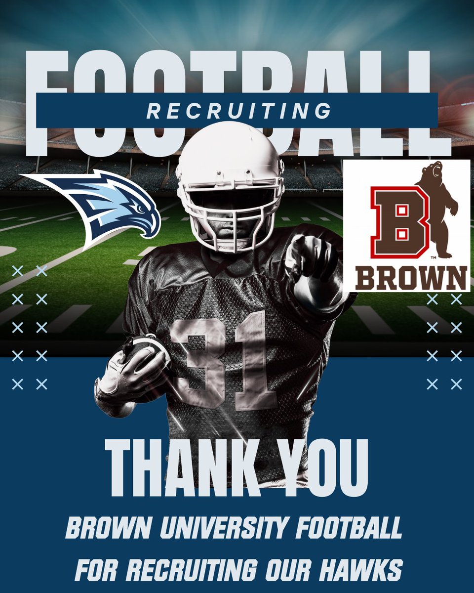 FootballLatin's tweet image. Thanks @CoachPXMurphy and Brown Football for recruiting our Hawks!