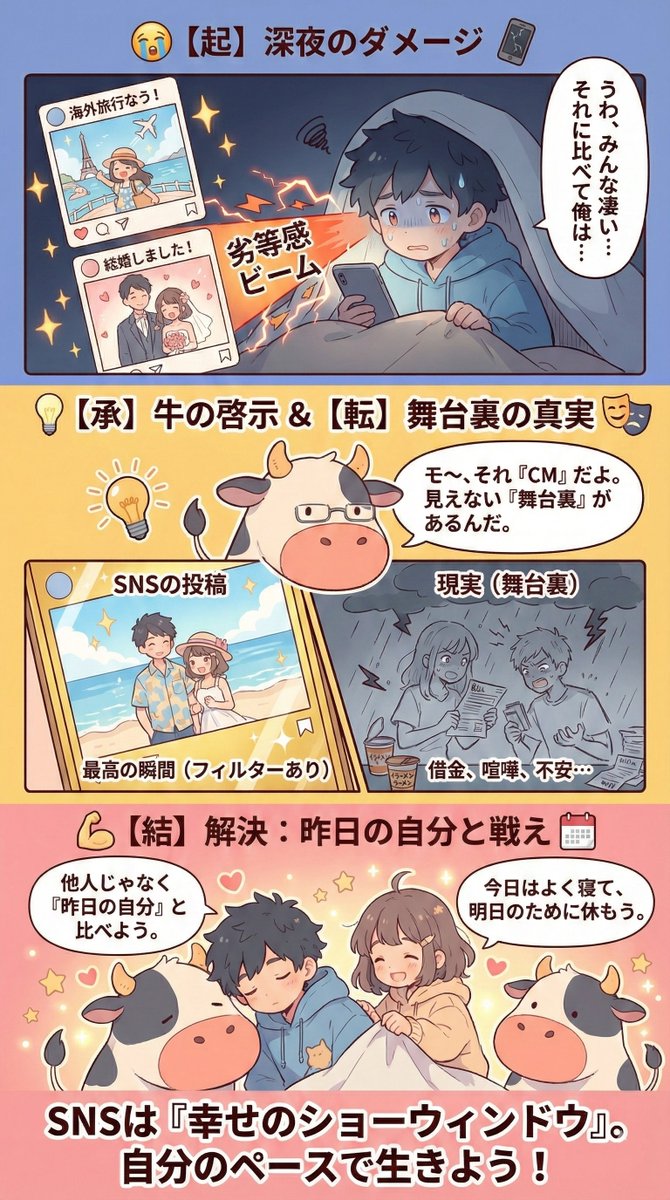 隣の芝生は『着色料』で青く見えるかも🎨 他人の「最高の一枚」と比較