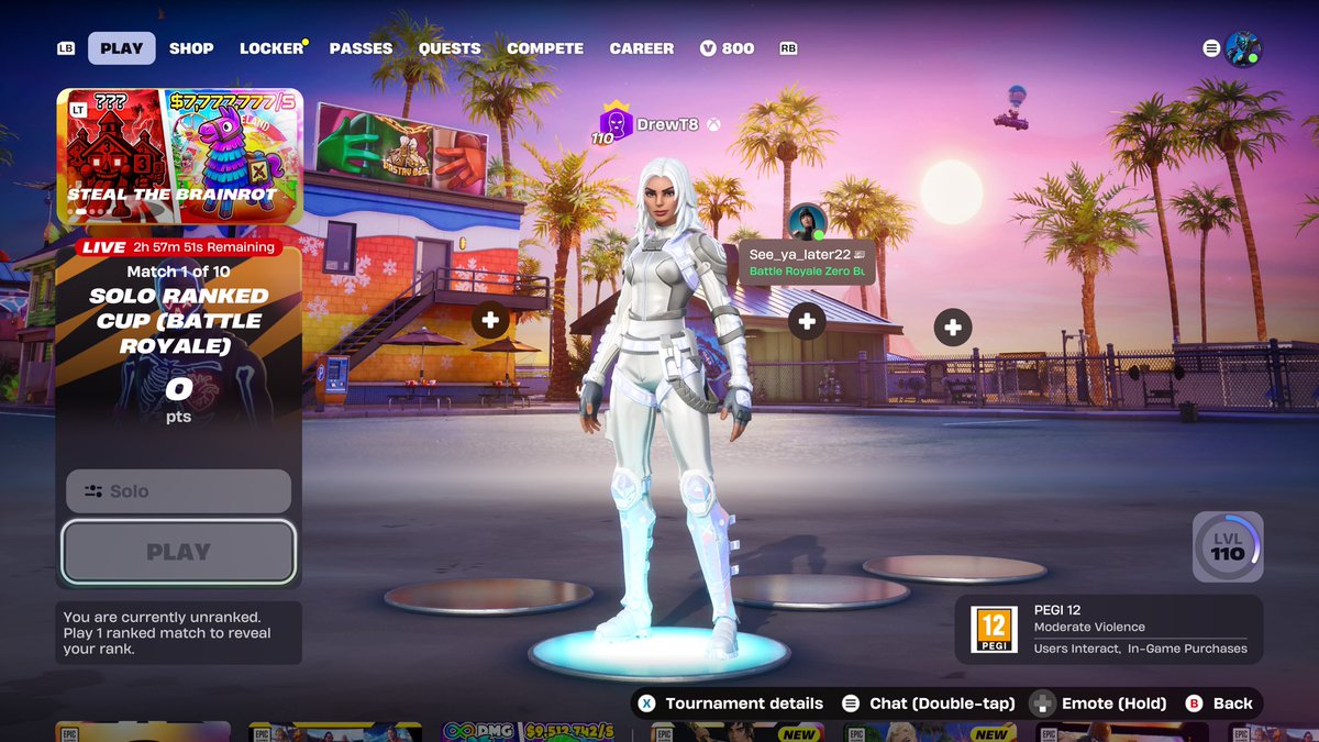 Fortnite? How do I fix this? Im ranked btw and pre-game rank appeared as valid. Missing out on skins rn. ⛏️ <a href="/FortniteStatus/">Fortnite Status</a> <a href="/Fortnite/">Fortnite</a>