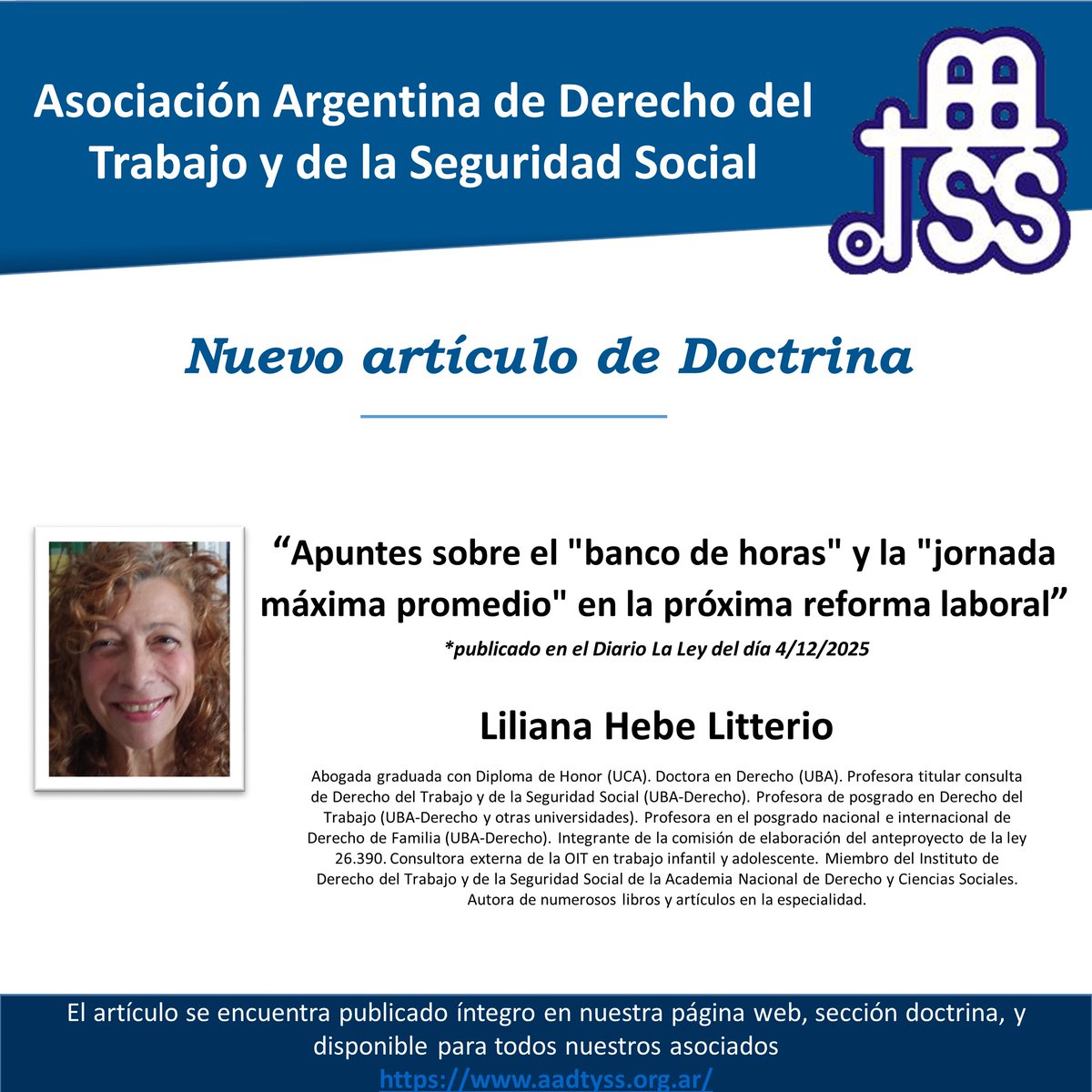 Nuevo Artículo de Doctrina 2025