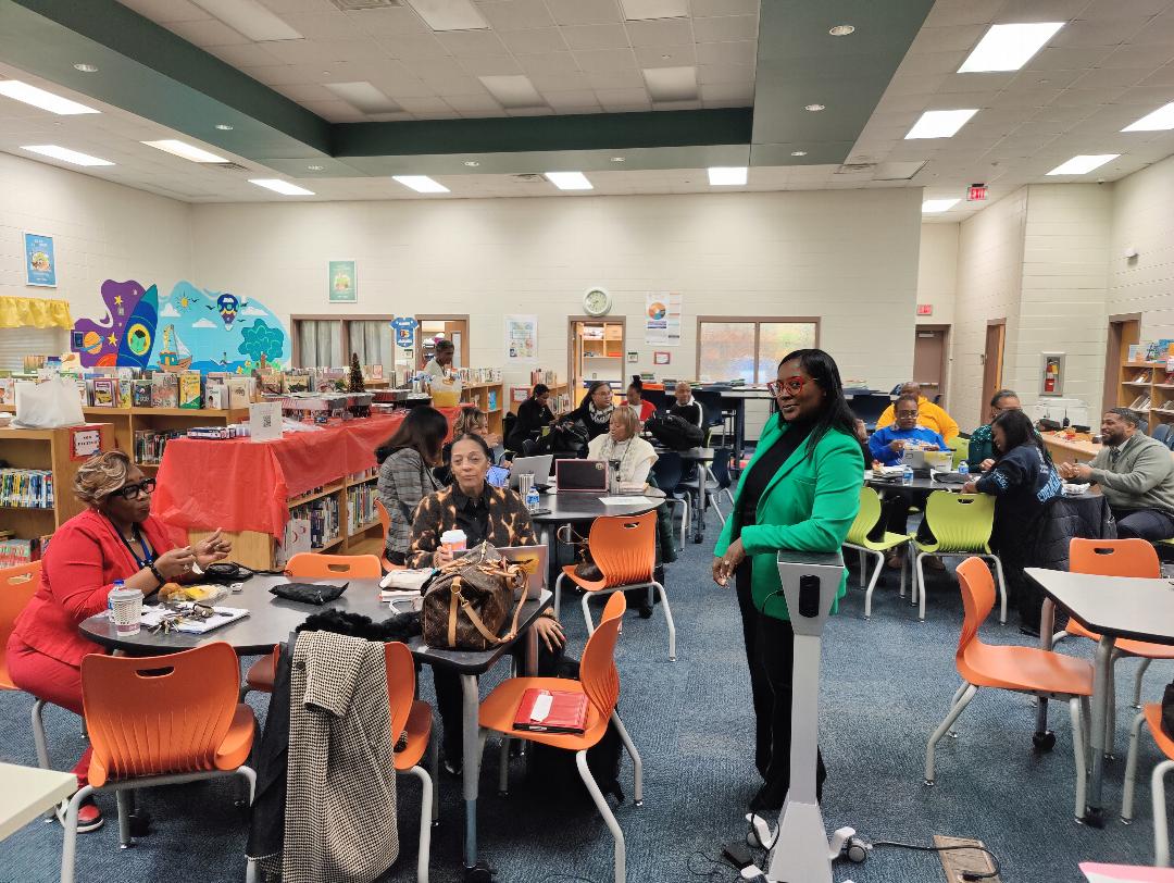 DobbsMc's tweet photo. Happening Now-Cluster prinicpals are actively engaged in professional growth and collaboration. This work enhances school culture, improves teacher effectiveness, instructional leadership, community engagement, and creating positive learning environments. https://t.co/b3U0adMEW9