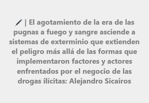 🖊️ | Sumado a los casi 15 meses de violencia generada por facciones del Cártel de #Sinaloa, ahora se suma el temor que infunde el uso de explosivos por parte del crimen organizado utilice, advierte este martes <a href="/alexsicairosr/">Alejandro Sicairos</a> en su #Observatorio
👉🏼 noroeste.com.mx/colaboraciones…