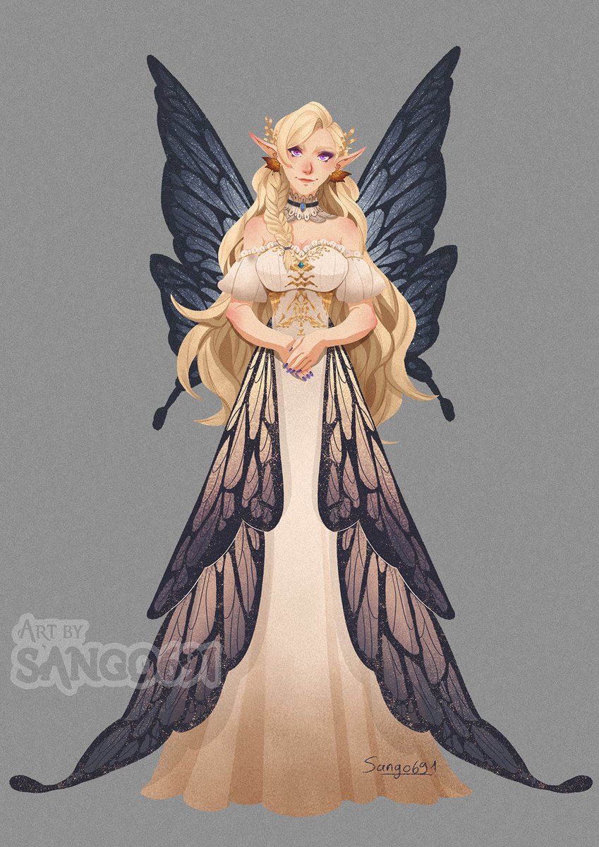It's been a while since I've drawn in this style.
My beloved witch Helena as a fairy for the Yule ball.

#hogwartslegacy #HL #HlMc #hogwartslegacyMc #Mc #Fairy #chibiart