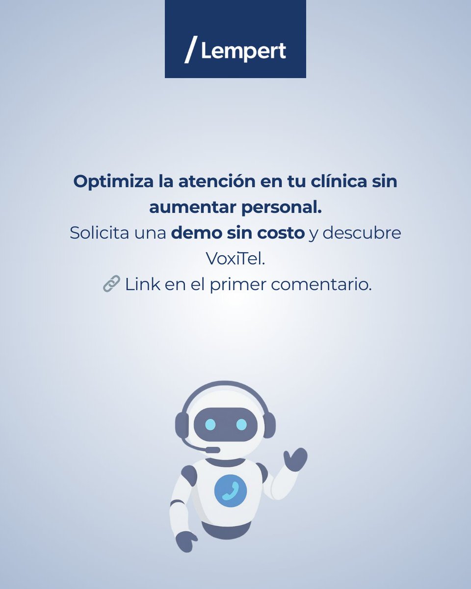 Clínicas de referencia ya reducen colas, ausencias y carga administrativa gracias a la automatización de turnos y llamadas.
VoxiTel integra tu HIS y atiende 24/7.