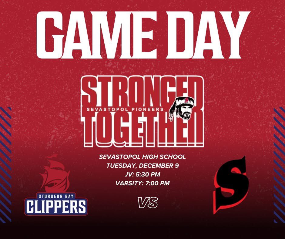 SBClippersBB's tweet photo. ๐๐ช Hoops for a Cause! ๐ช๐
Join us in Sevastopol tonight as we are honored to join the Pioneers in their Stronger Together Fundraiser Night!
๐บ: Sevastopol High School on HudlTV
๐ป: @WDORRadio @NEWRadioSports
#ClipperPride #StrongerTogether #wisbb #packerlandbb https://t.co/LkVh6HzTTk