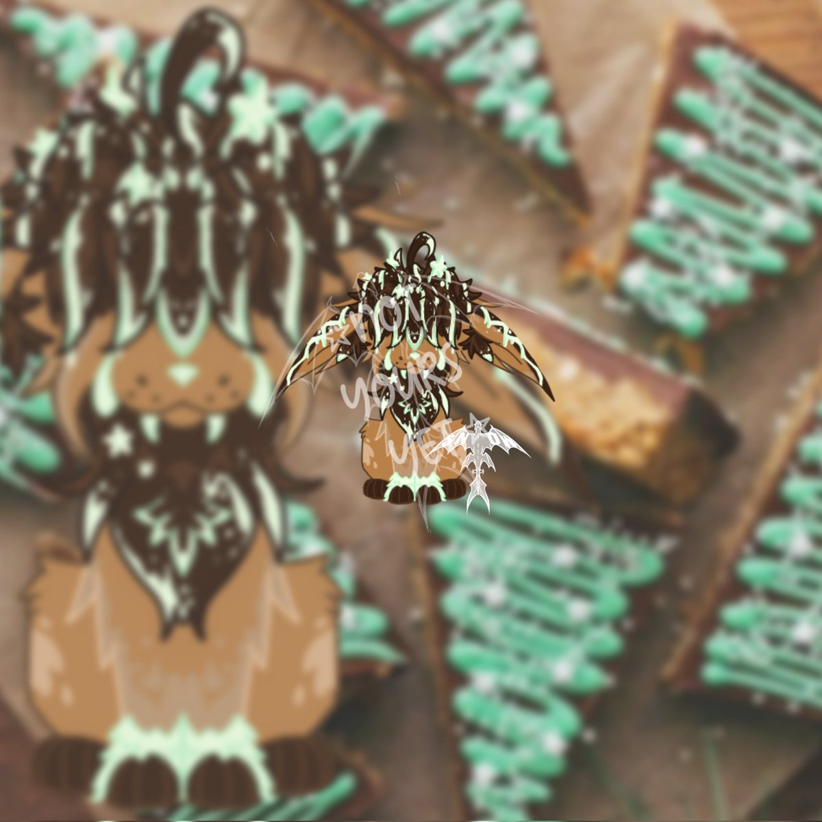 Yeeyee314's tweet photo. 🍰Dessert adopt: mint

🍰Price: £7

🍰Artist: @x_sn0w_19 

🍰Claim through kofi - be sure to read the TOS before purchasing

#artist #digital #fantasy #mythical #artadopts #mythicalcreatures #adopts #Openadopts #Christmas #Christmasadopt #Christmasadoptables https://t.co/6zicapvro7