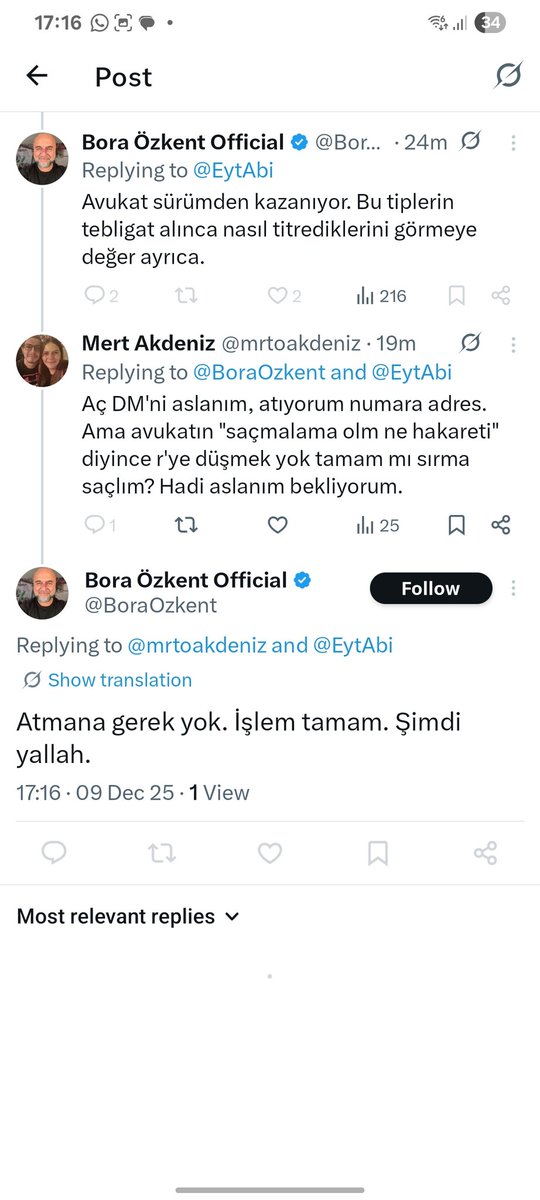 Ya kıyamam sana ya, hukuki bi yolu olmadığını görünce yumruğunu ısırarak engellemiş beni ya :( yapma be boracım, negzel konuşuyorduk.... Büyük kayıp :( artık amcayı dinleyip borsadan 30 try kazanamıycam :(