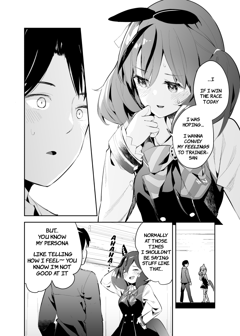 Umamusume English Translation
"Nature wants to confess to Trainer-san"
(1/2)
#NiceNature
#Umamusume
#UmaTranslations
#英訳