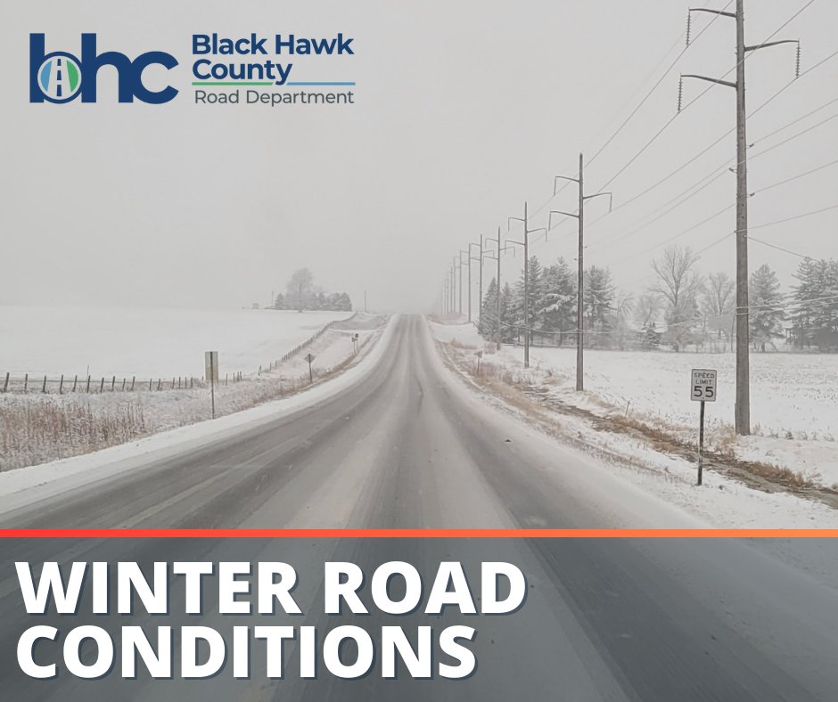 Road conditions around the county vary. The northern half is mostly clear. South of Hwy 20 we did have some blowing and drifting snow. Plows are out south of Hwy 20 clearing the drifting.