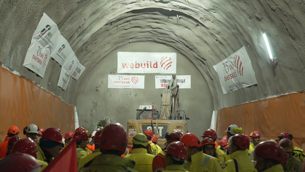 On the Terzo Valico dei Giovi project 86.5km of tunnels excavated out of a total of over 90km - tinyurl.com/rrxn6f6h

#Aspermont #Webuild #SaintBarbara #Miners #Tunnelling #Infrastructure #Italy #Railway #TENT