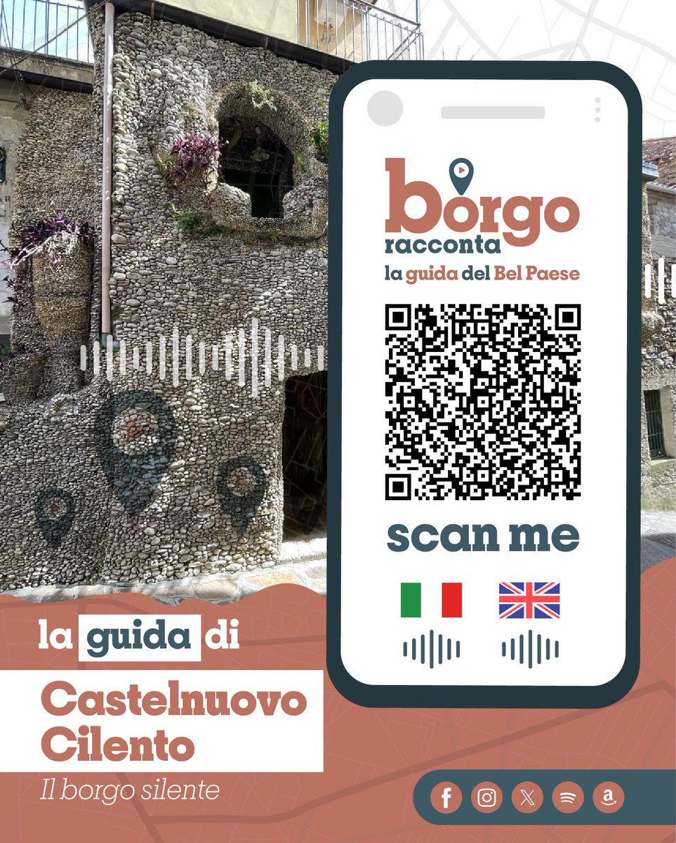 🌐 È online la Guida Turistica Interattiva dedicata al Comune di CASTELNUOVO CILENTO 🏛

📲 Scansiona il QR Code e inizia il tuo viaggio!
borgoracconta.it/citta/castelnu…

#laguidadelbelpaese
#CastelnuovoCilento #Campania #Salerno #Cilento #guidaturistica #borgoracconta #italia #italy