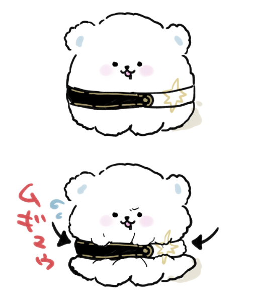 shirataki01c's tweet photo. ファちゃ丸卍EXおにぎり☀🍙のチョーカー紐にしようか悩んでる😭調節難しそう😭 https://t.co/6ur7htwG7X