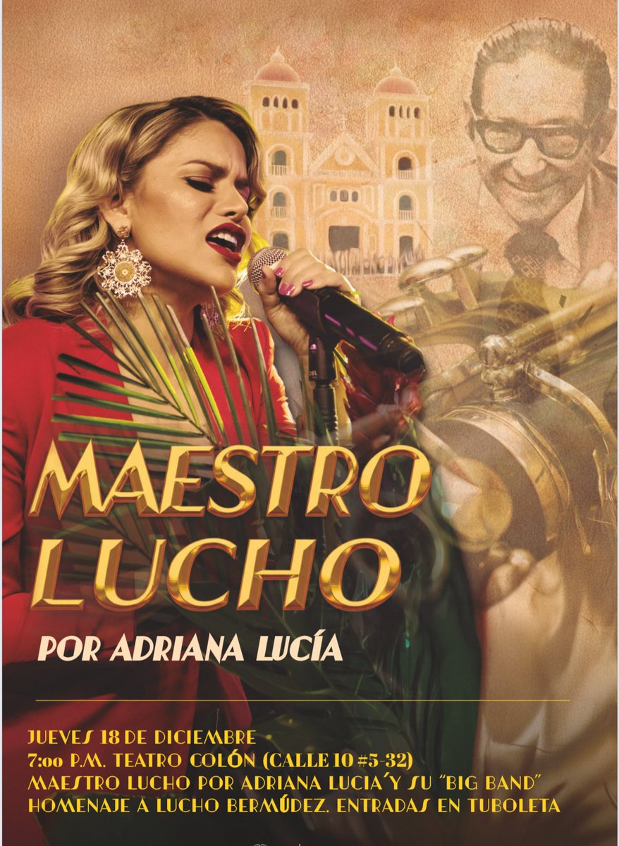 AdrianaLucia's tweet image. Nos vemos este 18 de diciembre para rendir homenaje al maestro Lucho Bermúdez. Boletas disponibles en tu boleta.