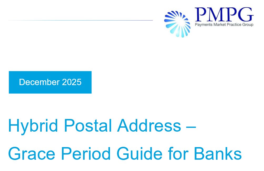#ISO20022: PMPG veröffentlicht Leitfaden zur Hybrid-Adresse - Hintergrund: zunehmende Datenqualitätsprobleme rund um die Hybrid-Adresse – etwa falsch genutzte Felder, fehlende Pflichtangaben oder doppelte Informationen. 20022.info/news-und-infos/