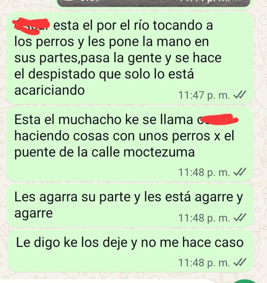 Plu2Desampara2's tweet photo. @MeganoticiasTEP @NayaritGobierno @NayaritFiscalia

 #Compartimos #Nayarit #Ixtlan 

No había querido meterme en éste tema por tan delicado qué es, ya qué él joven es de atención especial no se qué retraso tenga, ya se tiene meses sabiendo en él pueblo de #IxtlándelRio #Nayarit México hay un joven qué practica la Zoofilia (sexø con animales) empezó con caballos, me mandaron los videos pidiéndome ayuda, acudimos esa vez junto con Protección civil a platicar él tema con su padre, ya qué su madre desgraciadamente ya falleció, dijo qué si estaba medicado lo ve un siquiatra mostró pruebas y ya no quise mover él tema, hace semanas me dijeron qué ya empezó con perros y eso si me preocupa porqué a ellos si los puede lastimar, ya Fiscalia conoce ese tema y Seguridad Publica a sólo nadie sabe cómo accionar por su condición, igual su padre trabaja en la Escuela de Abogados y han de tener miedo a una denuncia, se qué muchas personas me van a acribilliar pero si me preocupa él bienestar de los animalitos, creo esos perros son de con Lucio qué también me los han reportado qué ni atención les pone, los caballos uno se ahogó en éstas tormentas y él otro con la presión qué se hizo una publicación él dueño lo vendió y a falta de caballos ya trae los perros, cuándo eso suceda por favor hablenle a la Policía si se detiene cuándo ve personas si tiene la capacidad mental en saber qué lo qué hace qué está mal.😥💔🐾