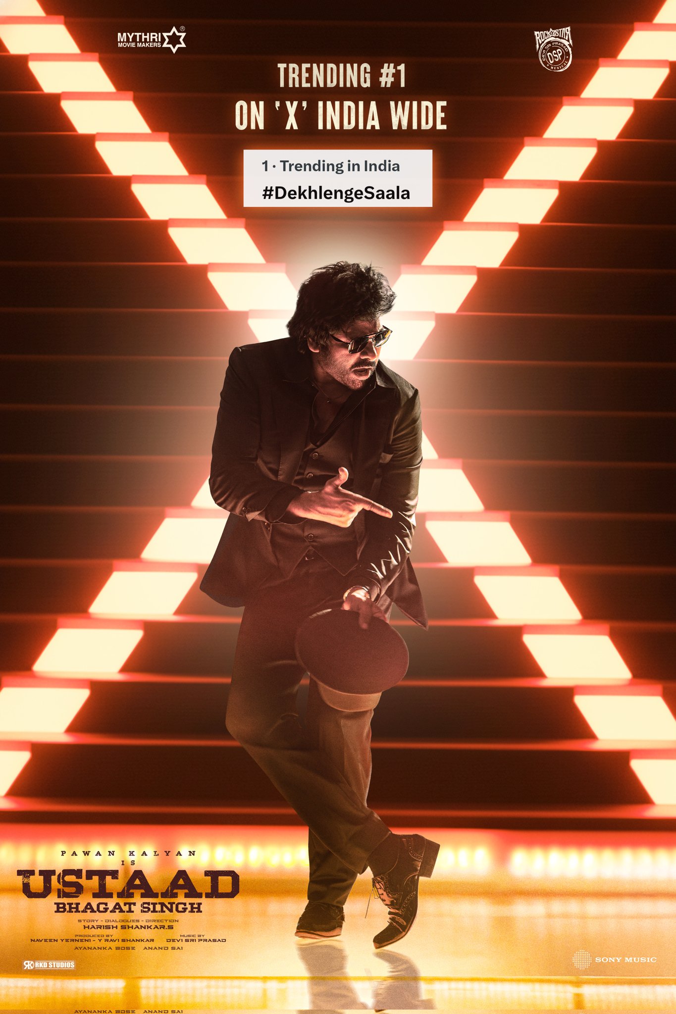 Image Dekhlenge Saala Lyrics – Ustaad Bhagat Singh (Telugu)