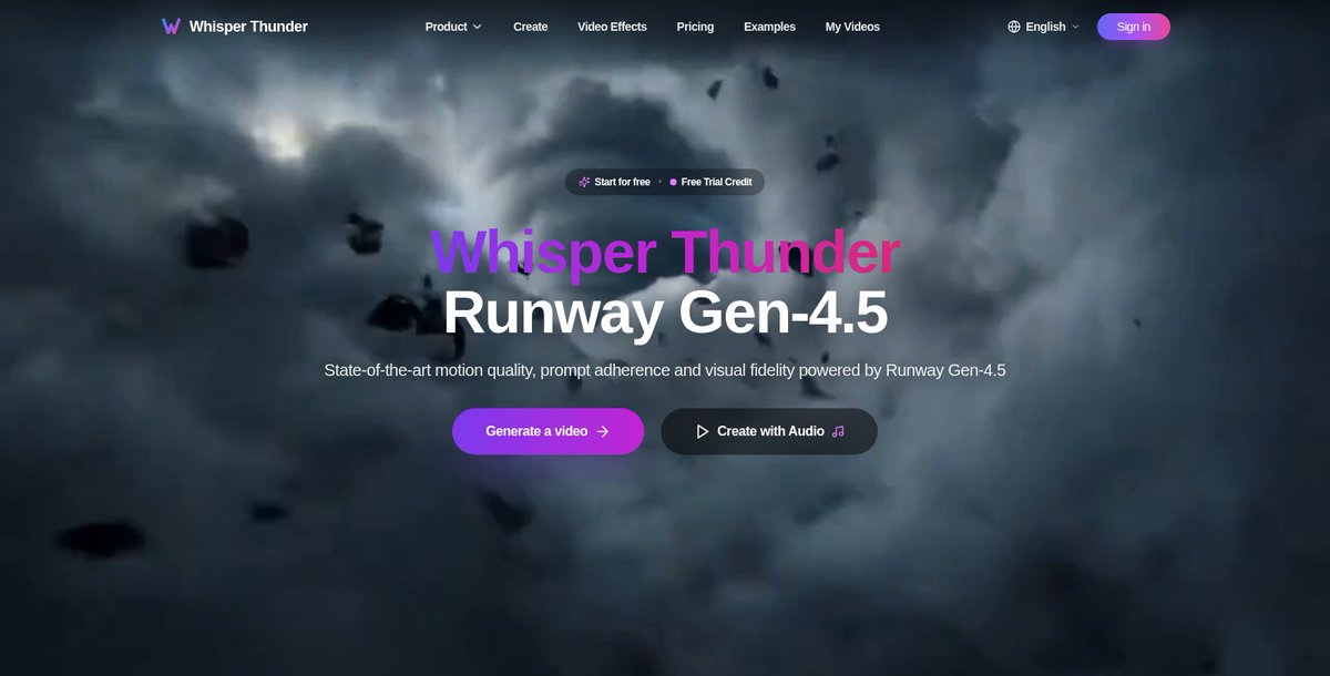 automate_tweak's tweet image. Transform your ideas into stunning videos effortlessly! With #WhisperThunder, you can easily create captivating content without any tech skills. Get ready to boost your engagement! 🎥✨ #VideoMarketing automateandtweak.com/tool/whisper-t…