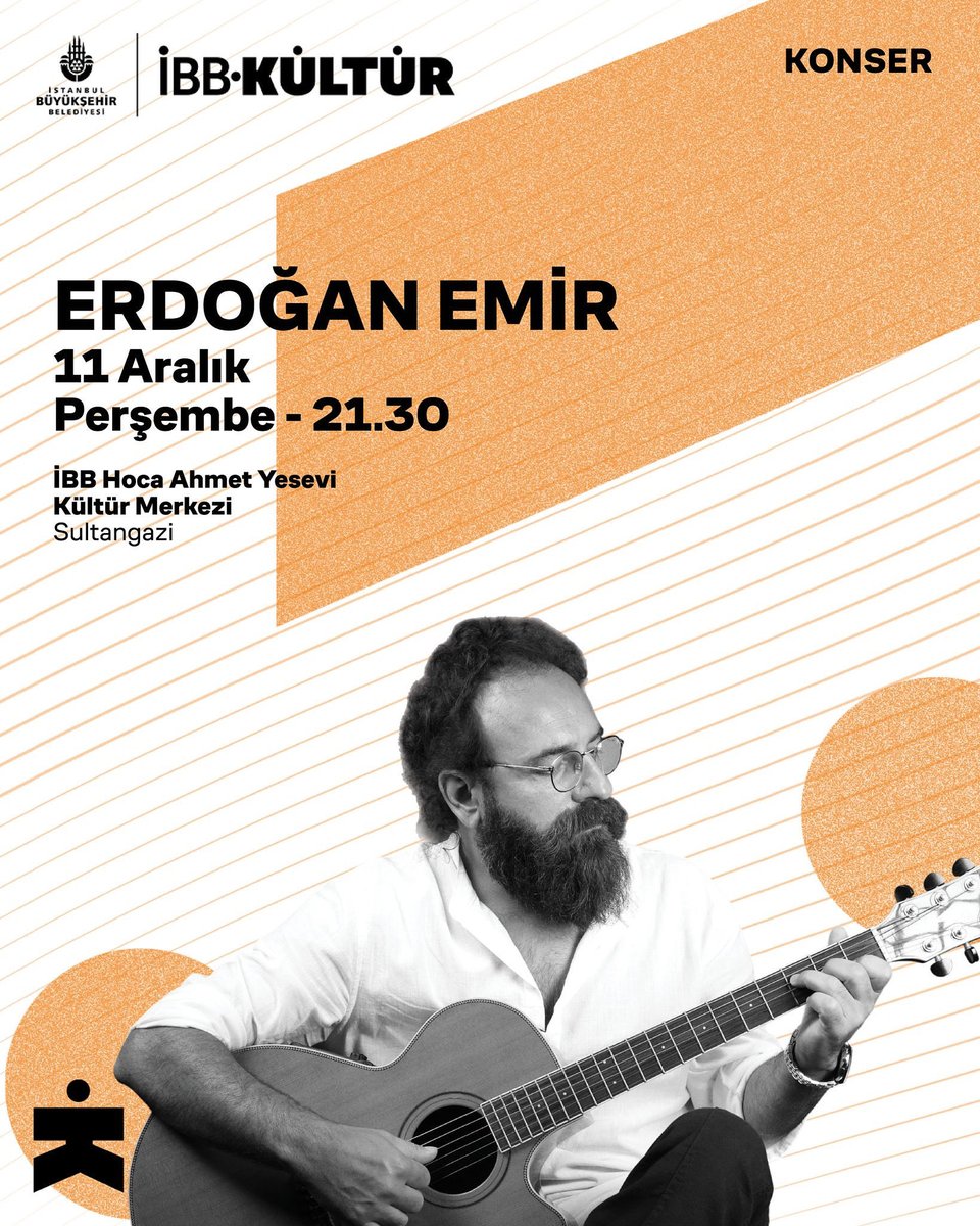 11 Aralık Perşembe İstanbul 🌿
( Konsere katılmak için İstanbul Senin uygulamasını  indirerek ücretsiz olarak biletinizi ayırabilirsiniz )