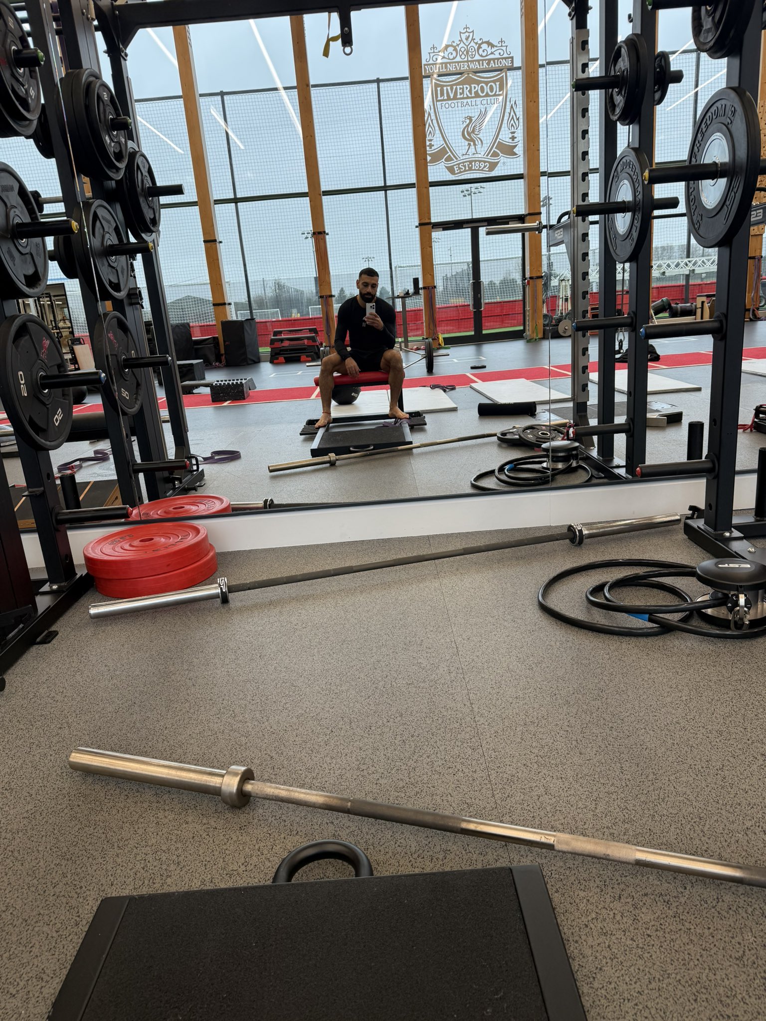 الصورة التي نشرها محمد صلاح. (إكس) 