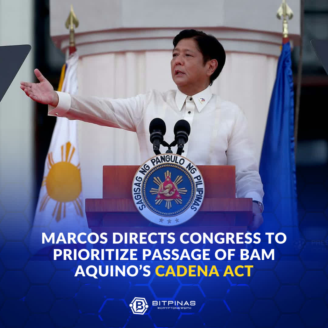 🚨 News: Marcos certifies CADENA act (previously Blockchain The Budget Act) as URGENT to Congress and Senate. 👇