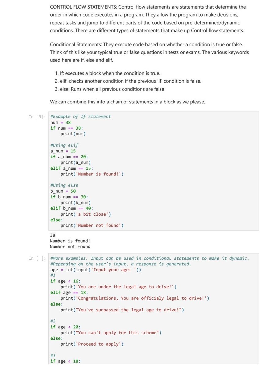 jay_zege's tweet image. Control Flow = how your code makes decisions.
Today I broke down:
• Conditional statements
• Match statements

Both are powerful tools for writing cleaner, smarter logic.

Images explain everything ⬇️
#Python #DataAnalytics