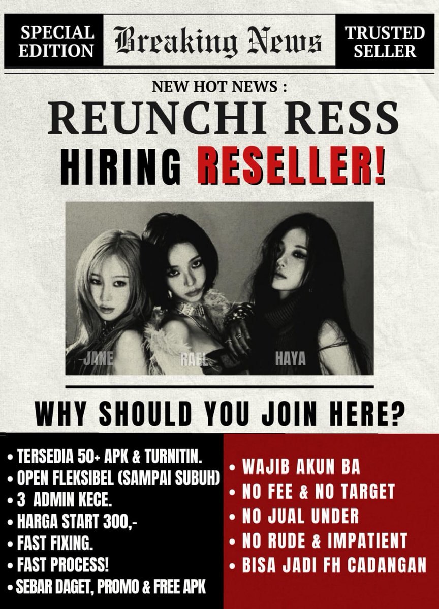 _ciduk's tweet image. Hola guys! aku lagi open reseller khusus ba apprem yang lagi need fh, bisa di jadiin cadangan juga. 🤍

↺ direct to maker
↺ open sampai subuh
↺ khusus vidio ridi all plan dari platinum, extra, ultimate juga ready

intip pl? klik di bawah
✆ wa.me/6289528263772

#zonauang