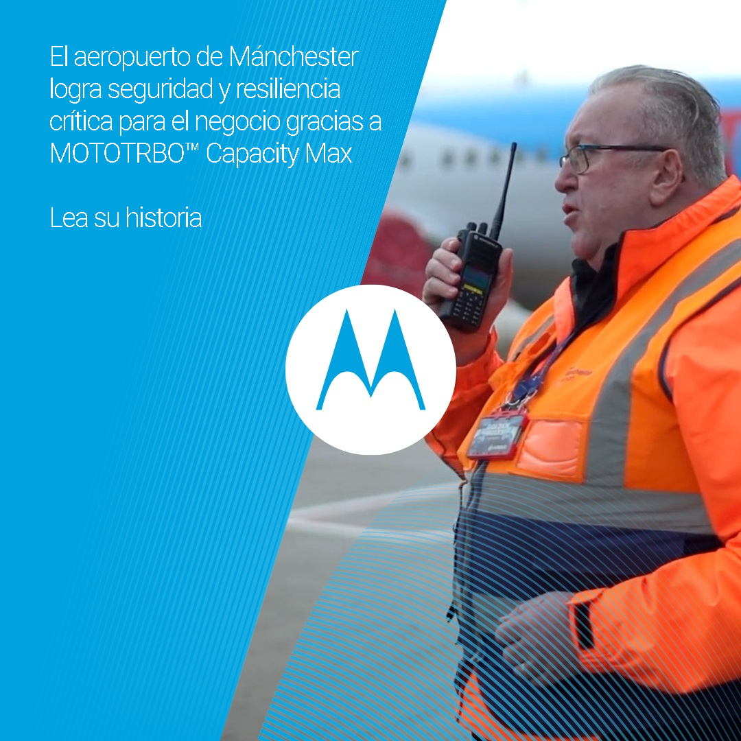 El aeropuerto de Mánchester implementó un sistema de radio MOTOTRBO Capacity Max complementado con una solución de despacho TRBOnet Enterprise para satisfacer sus múltiples requisitos. stwb.co/eeuazle
