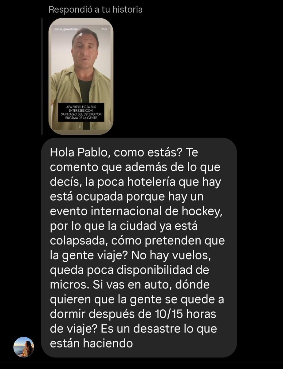 Santiago del Estero ya ocupado por una evento internacional de hockey. No hay donde dormir de viernes para sabado ni sábado para domingo. Muy pocos vuelos. Una verguenza lo que le hacen a los hinchas de Racing y Estudiantes. AFA siempre de espaldas a la gente.
