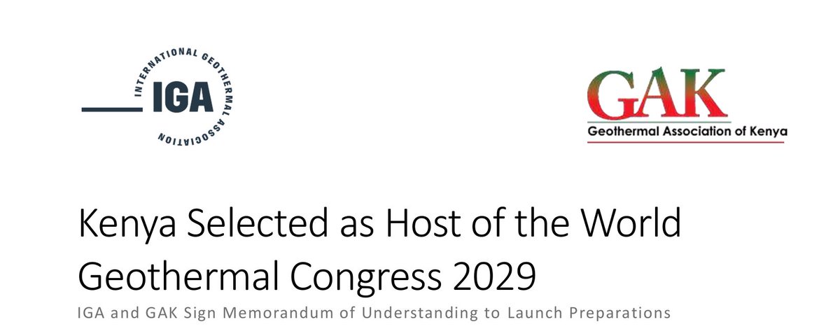 GREAT NEWS FOR AFRICA! 
#WGCKenya2029