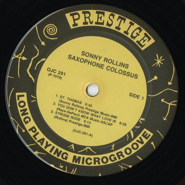 Sonny Rollins / ソニー・ロリンズ / Saxophone Colossus 】26歳の