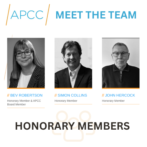The APCC Board can confer Honorary membership on an individual for their outstanding dedication and service to the Association, celebrating those who have profoundly influenced the association’s mission and goals.
 
Meet the team here bit.ly/4rL1Zt9