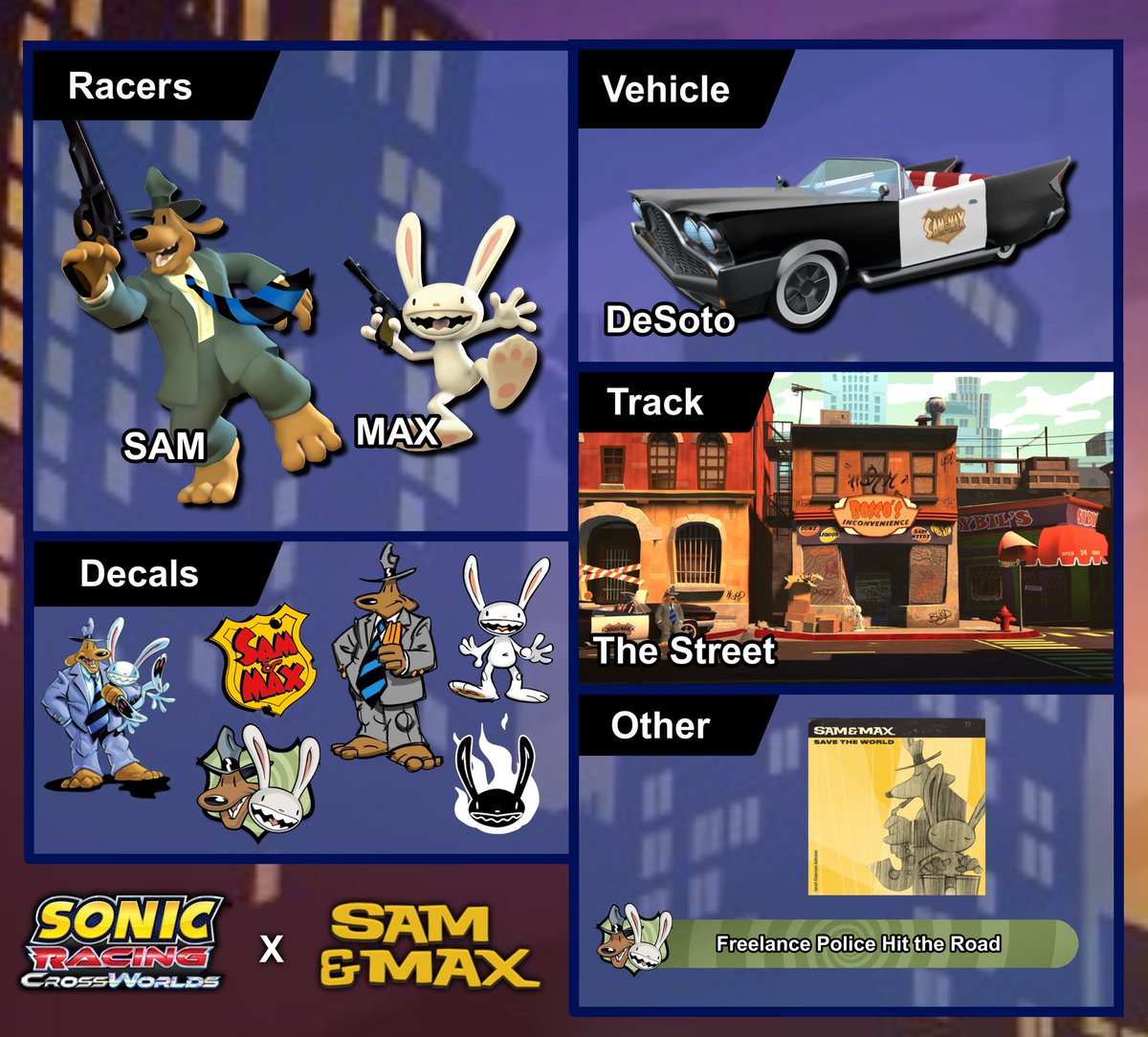 The #SonicRacingCrossWorlds crossover that NOBODY WILL EXPECT…. or even want. 
Except for me of course.