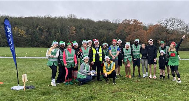c2c_Rail's tweet photo. 🏃On Sunday 7 December @BasildonMind held their first ever Mental Elf run. Over 60 runners completed the 5km course at Northfields Park, Basildon, to raise awareness and vital funds for the charity. Congratulations to the c2c team and all the runners who completed the challenge! https://t.co/hNOlsoHdDb