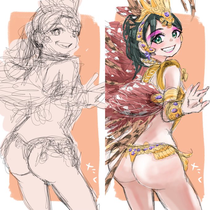 サンバガール29💃(ブラッシュアップ)再掲    
#イラスト #illustration 