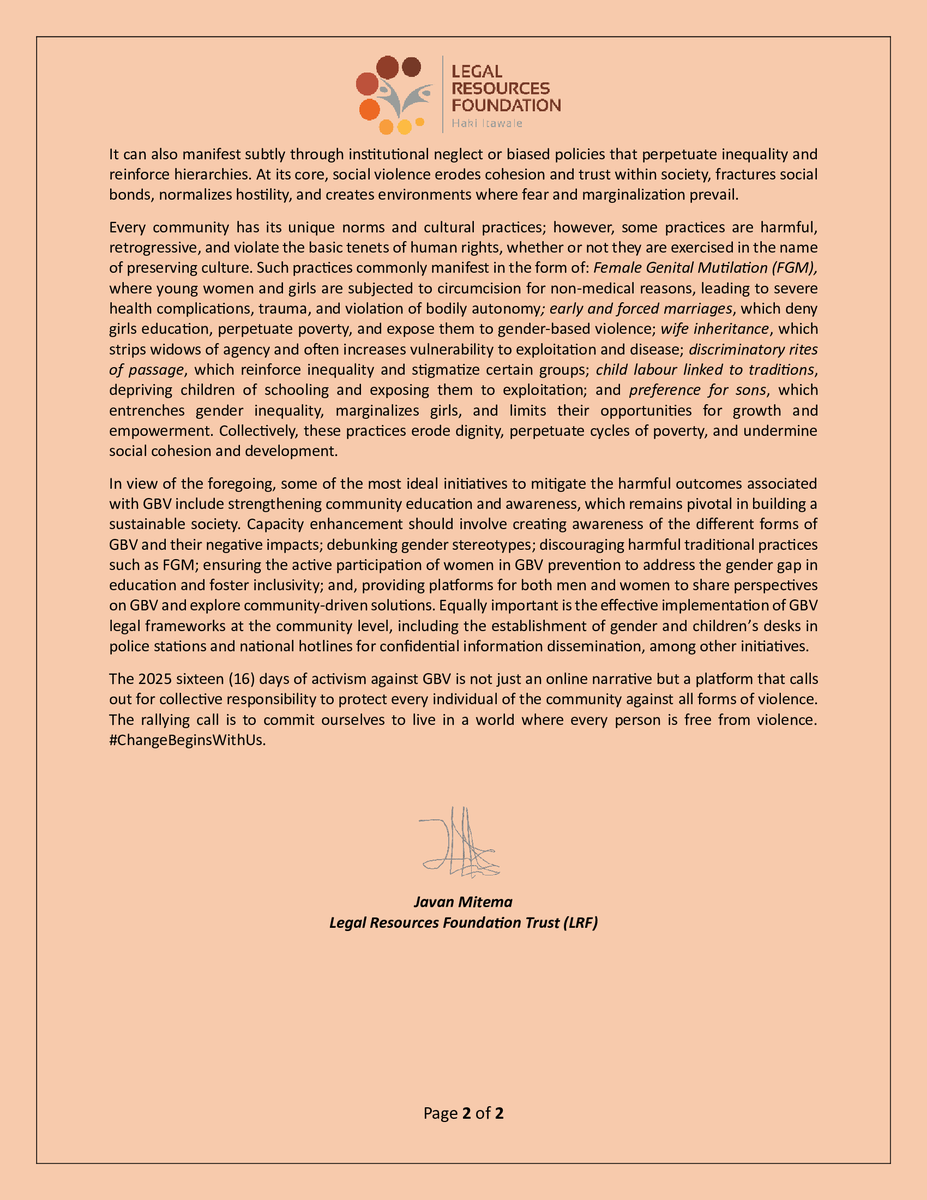 Legal Resources Foundation Trust (LRF) tweet media