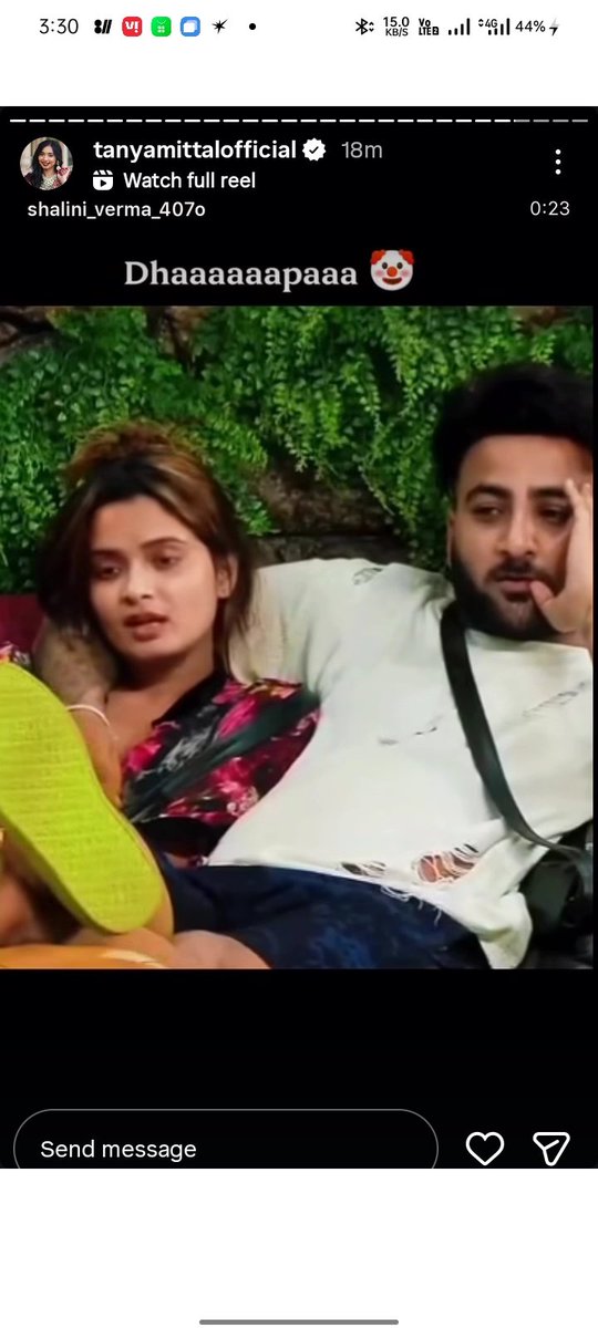 imwallflowerrr's tweet photo. Tanya shared the edit on her story 🤣 naukrani kha muh chupayegi ab 🤭

#TanyaMittal𓃵 https://t.co/xt5FmqCZr1