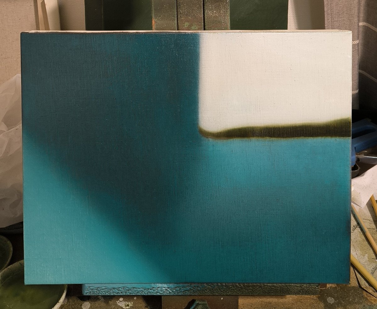 青緑 水石 2層目。いつもと違う進め方。