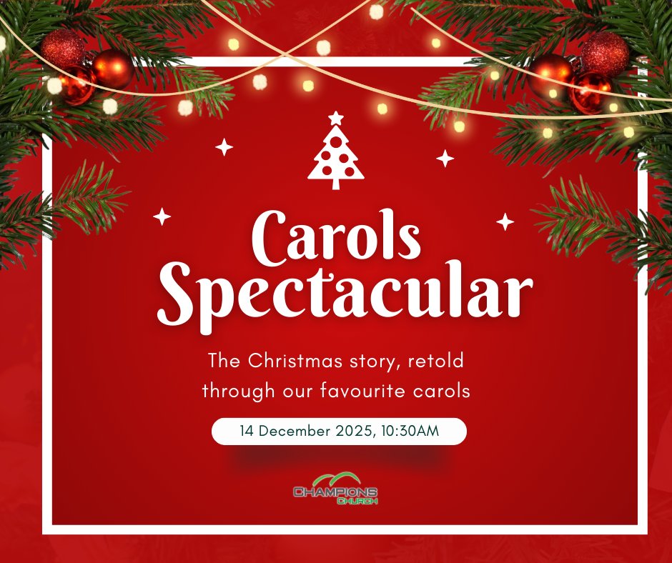 We warmly invite you to our Carols Spectacular 1030 this Sunday. Bring some friends! Seasonal refreshments served at the close of the service