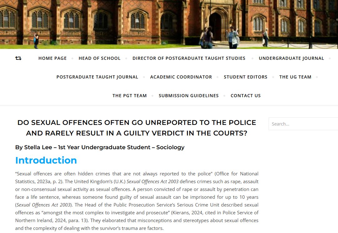 QUB Social Science Student Journal tweet media