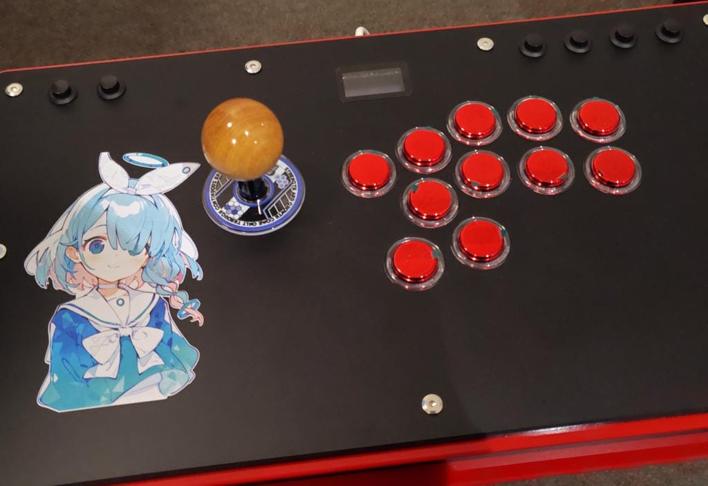 アケコン(VSGEAR)のボタン交換終わり🌟 あとは三和レバーにOTTO DIY V5