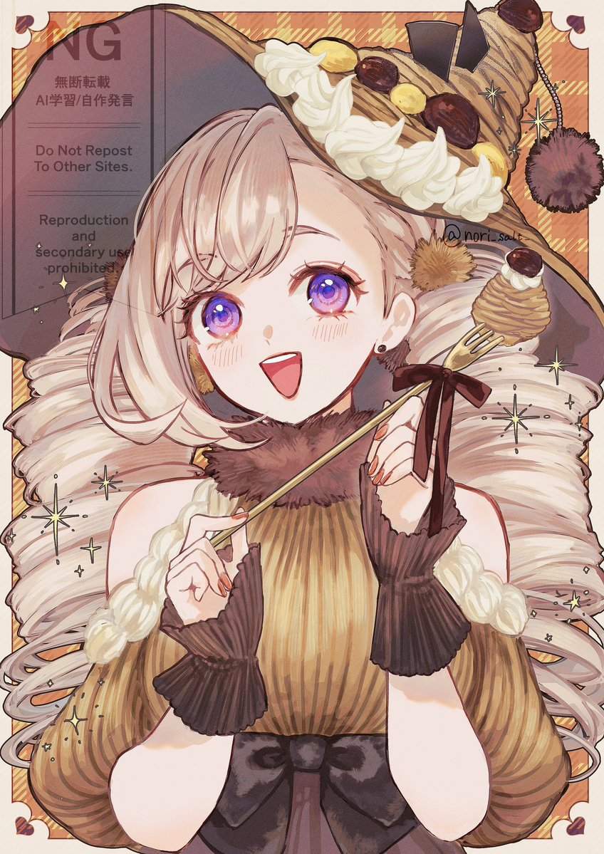 #過去絵を擦りまくれ
モンブランデザイン🌰お気に入りです！