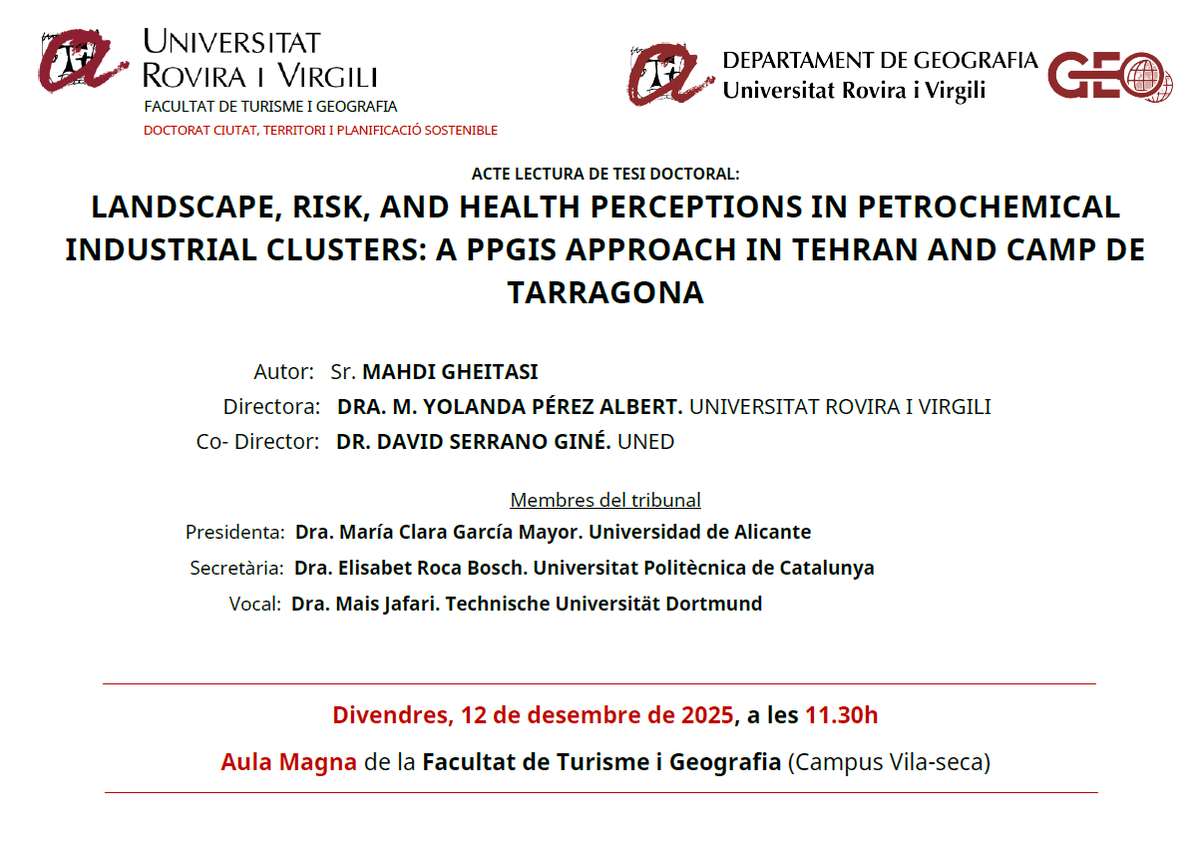 TurismeGeografia URV tweet media