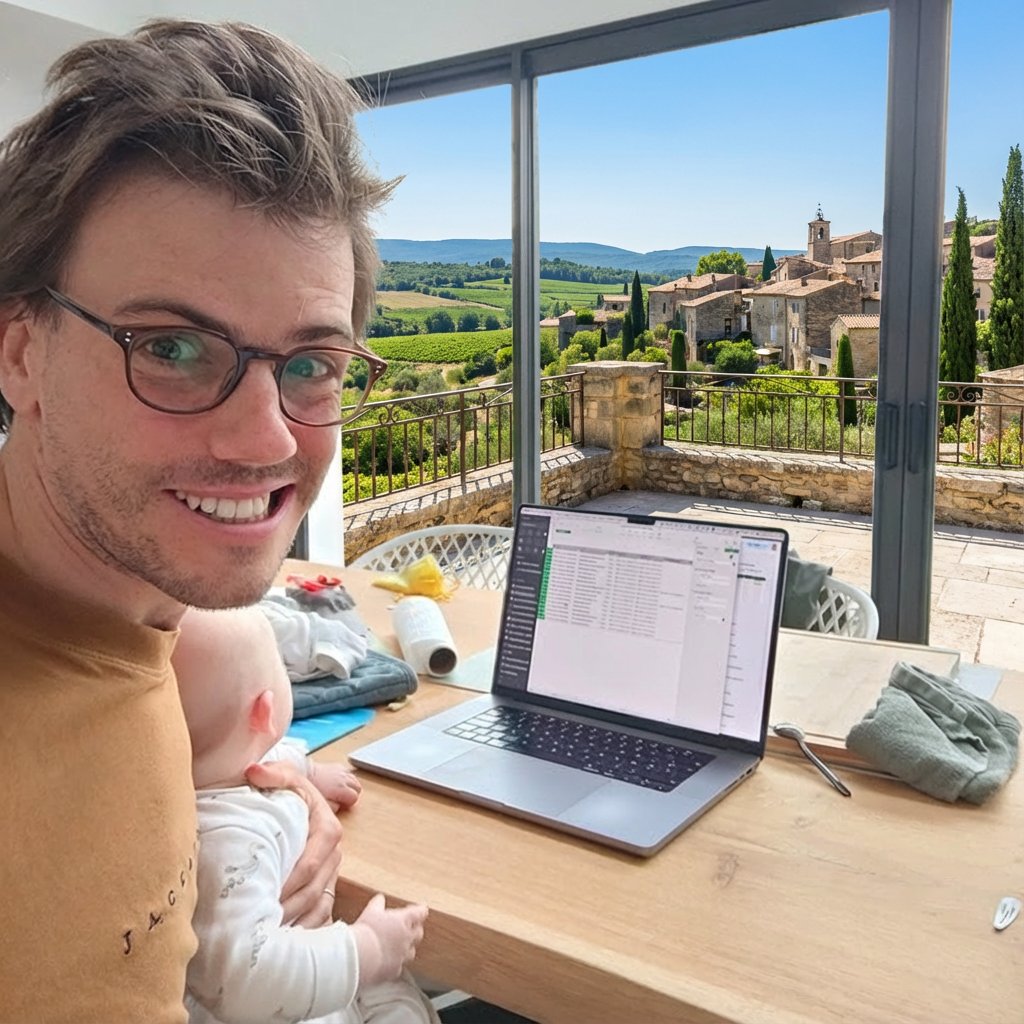 我的第一个孩子出生后,我就停止了商务电话会议。
并非因为我拥有完美的生产力系统,而是因为我别无选择。
当你成为父母后,你的日程表就变成了虚构。
你安排的每一次通话都是一场赌博。
所以,作为创始人兼父母,你最不应该做的就是制定计划。